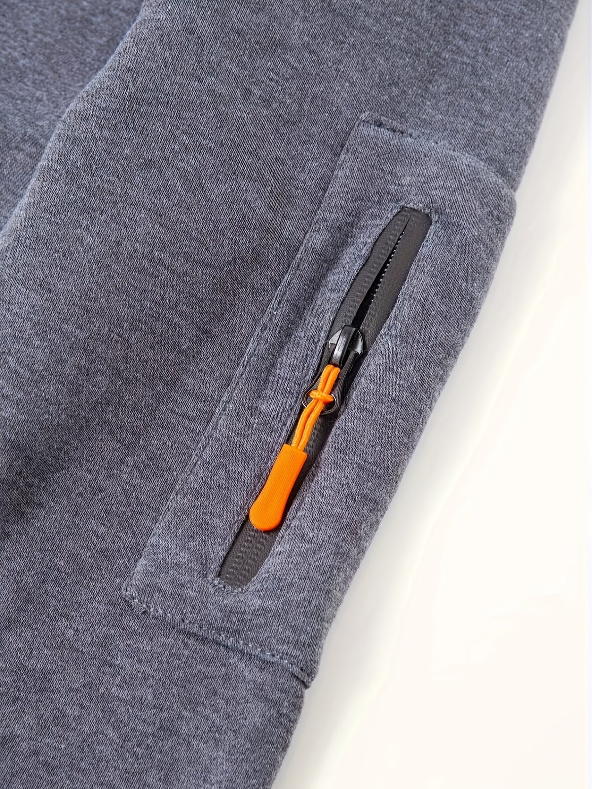 Men's Zip-Up Hoodie with Side Pocket