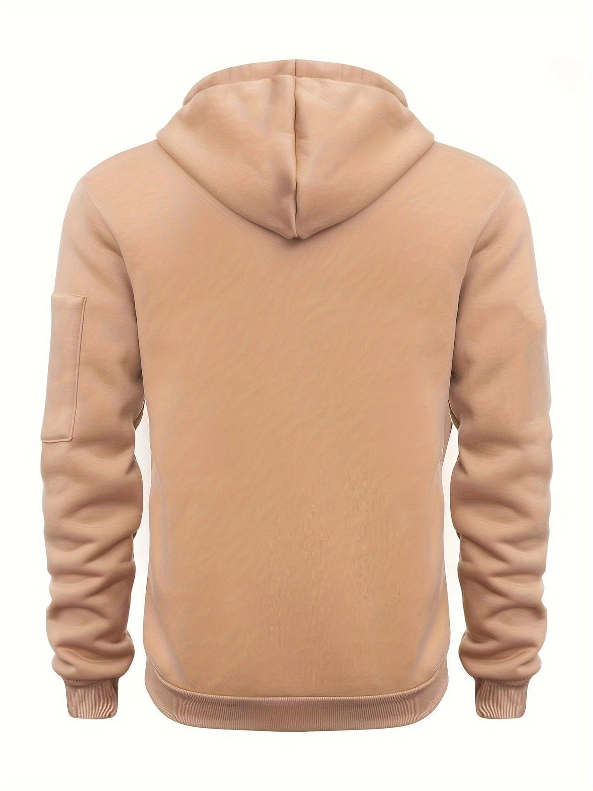 Men's Zip-Up Hoodie with Side Pocket
