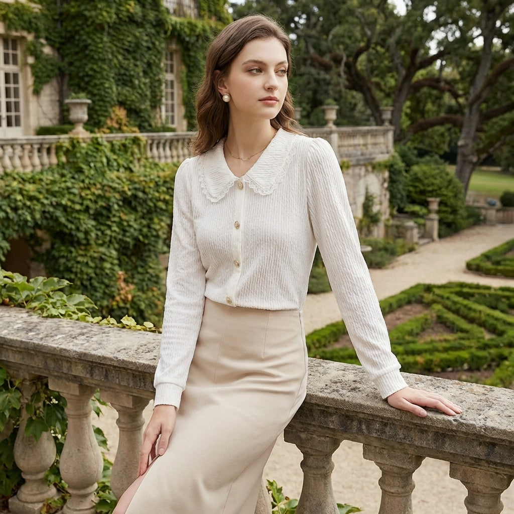 OLDMONEYLOOK | Women’s Refined Classic Cotton Shirt