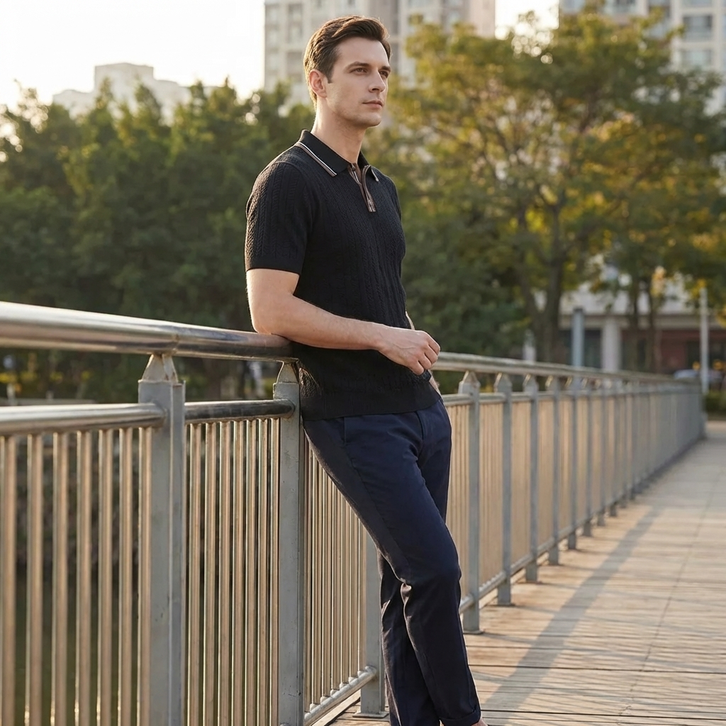 OLDMONEYLOOK | Men’s Refined Knit Polo