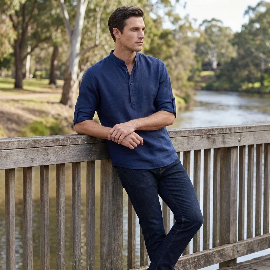 OLDMONEYLOOK | Men’s Classic Linen Summer Shirt