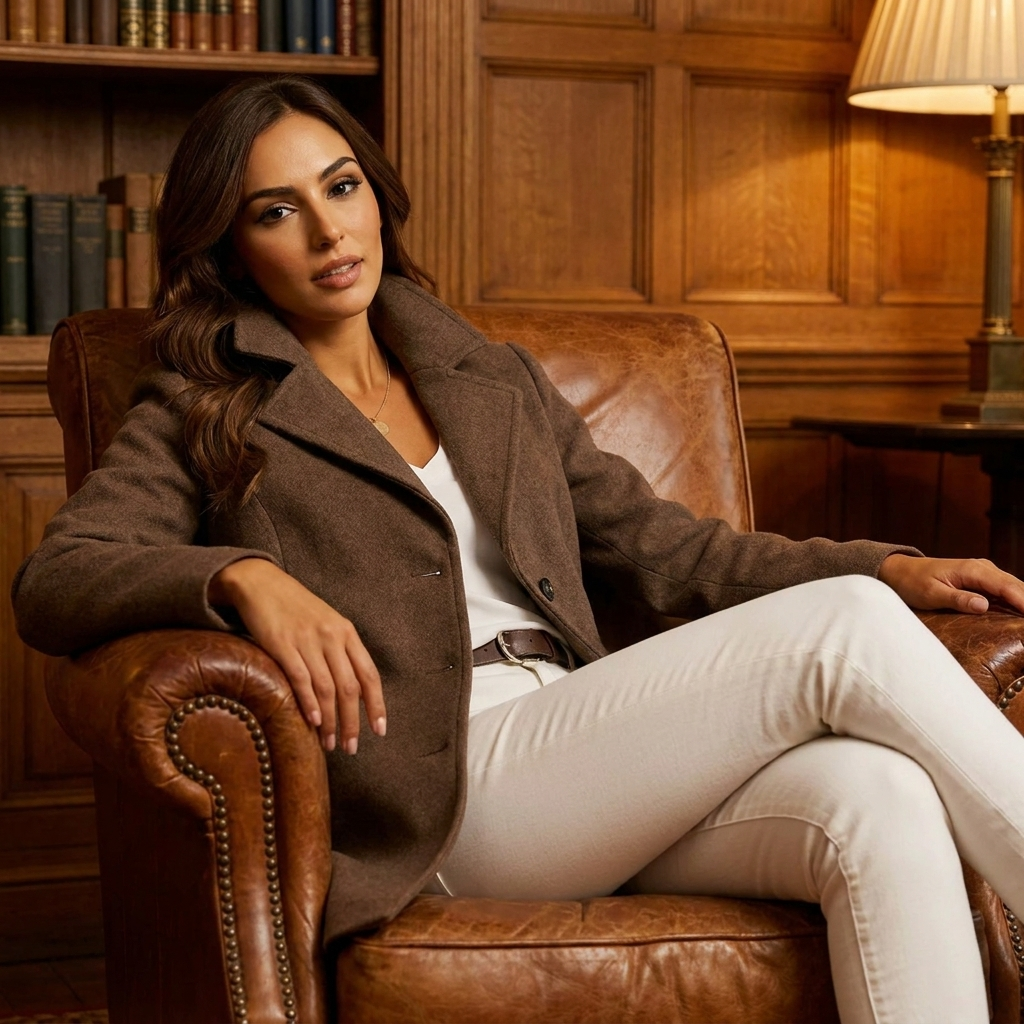 OldMoneyLook | Women’s Long Wool Coat (Heritage Overcoat)