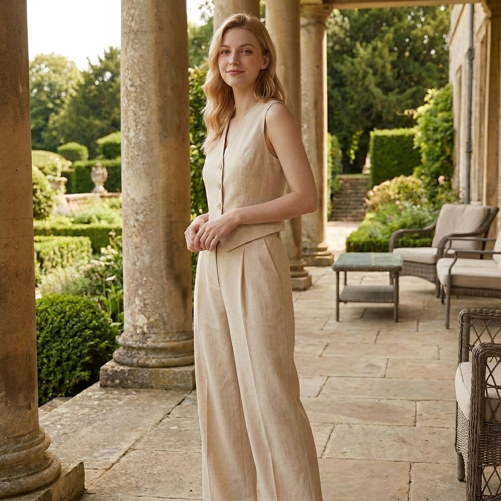 OLDMONEYLOOK | Women’s Tailored Vest and Trousers Set