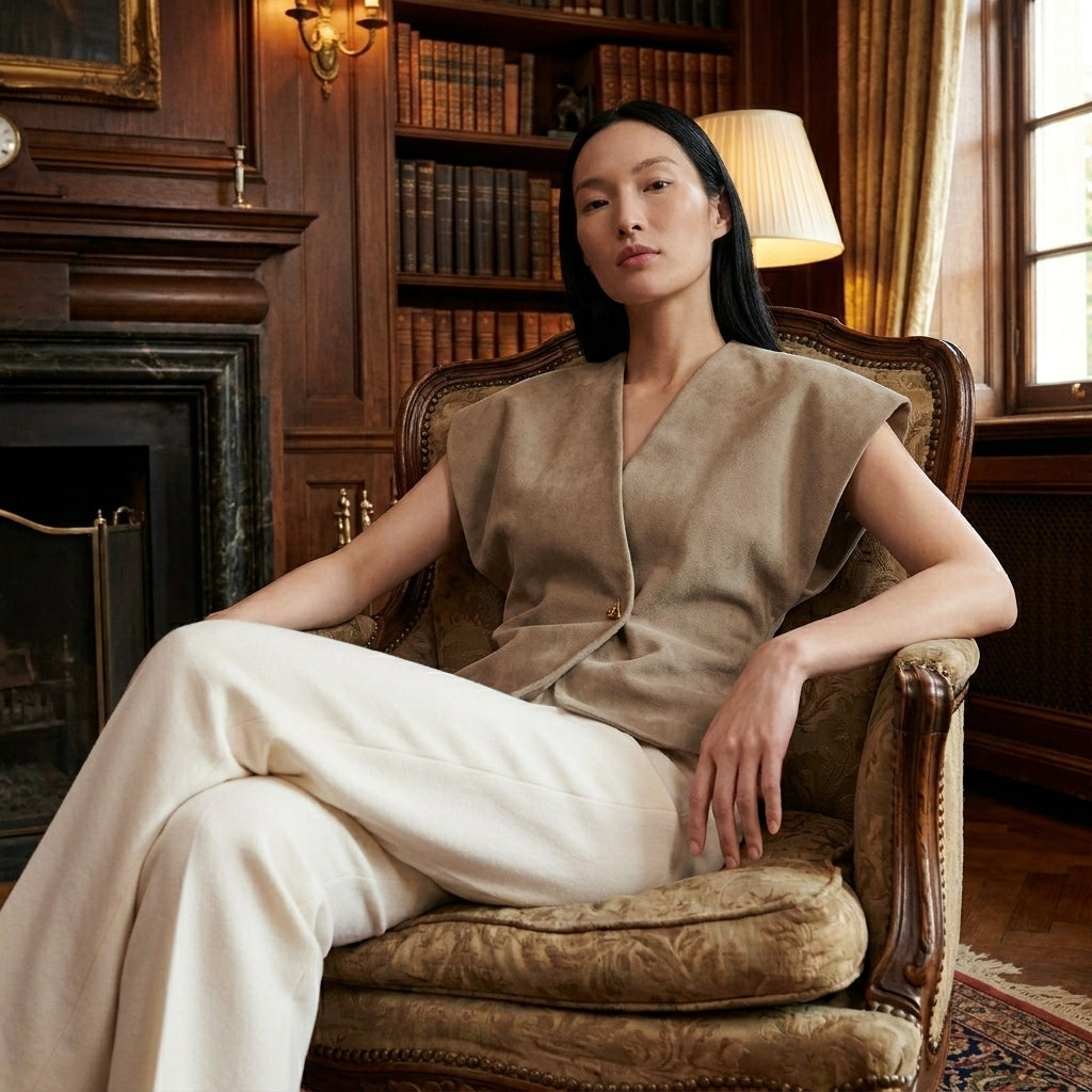 OLDMONEYLOOK | Women’s Classic V-Neck Blouse