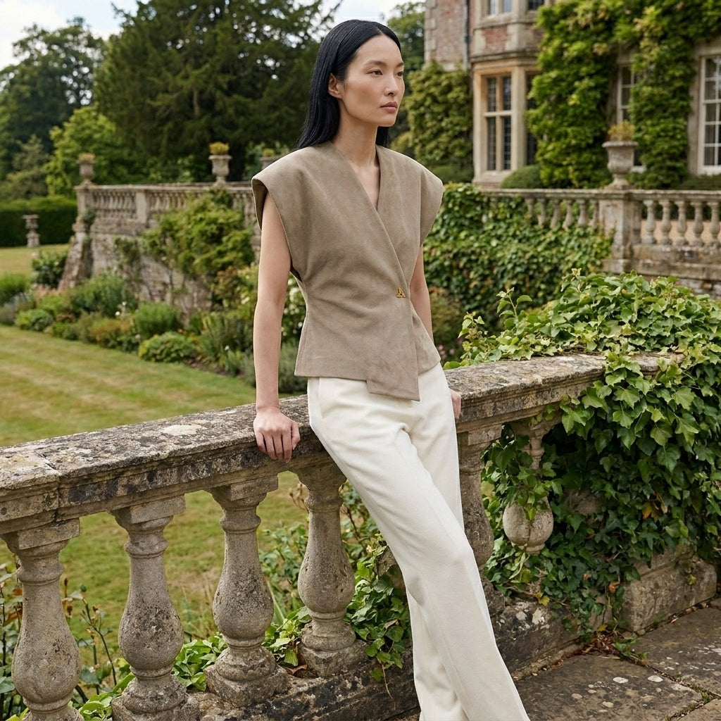 OLDMONEYLOOK | Women’s Classic V-Neck Blouse