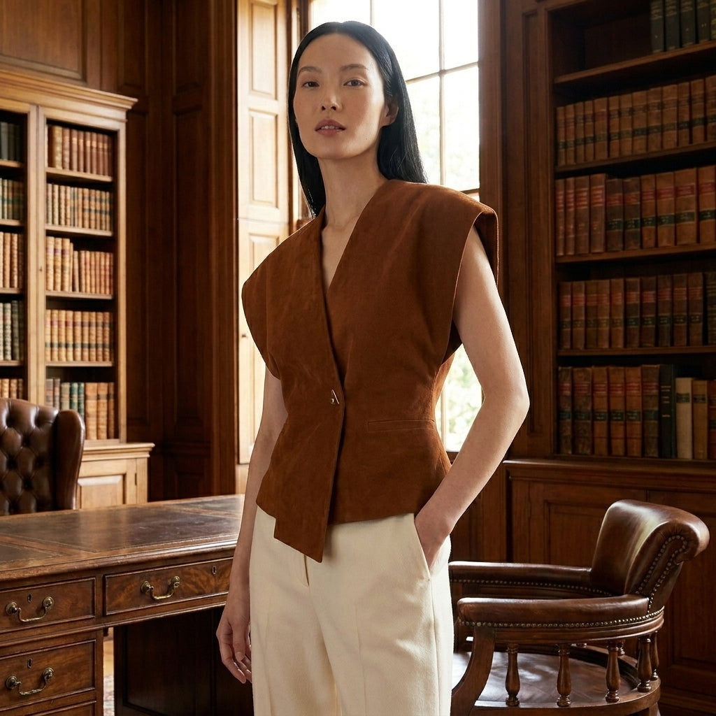 OLDMONEYLOOK | Women’s Classic V-Neck Blouse