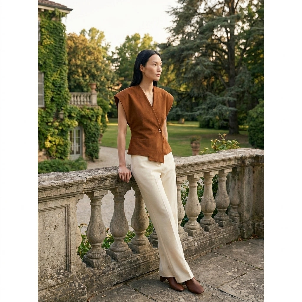 OLDMONEYLOOK | Women’s Classic V-Neck Blouse
