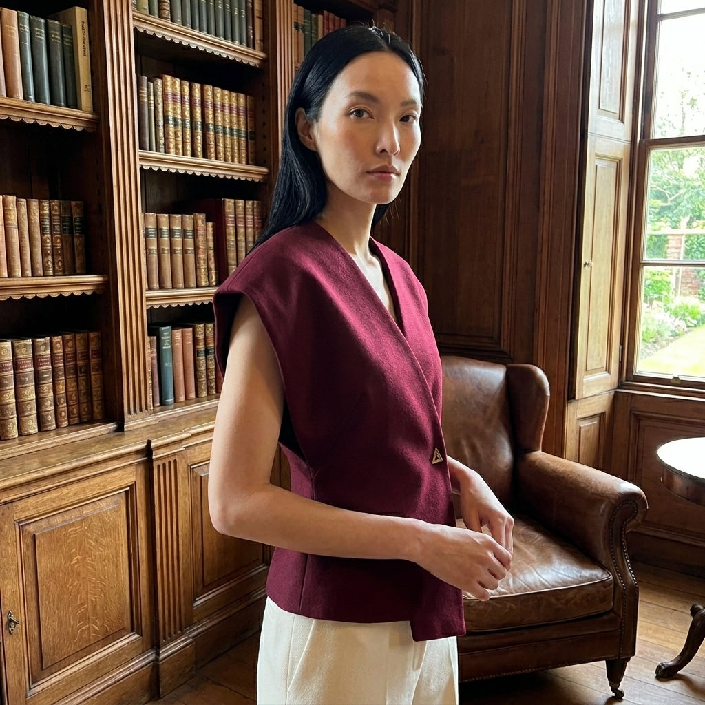 OLDMONEYLOOK | Women’s Classic V-Neck Blouse