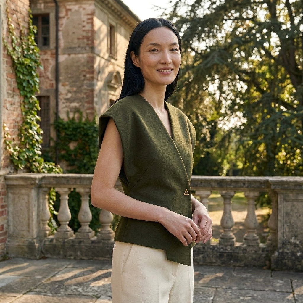 OLDMONEYLOOK | Women’s Classic V-Neck Blouse