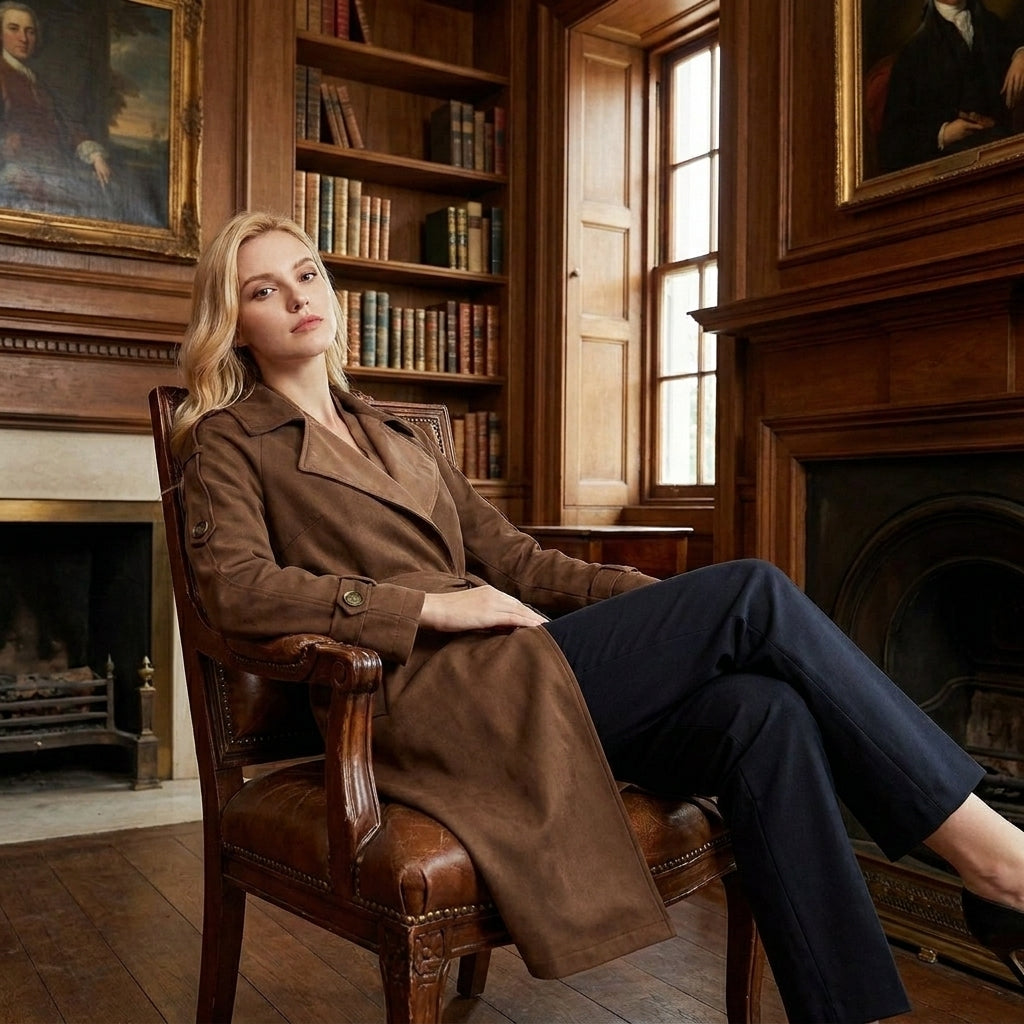 OLDMONEYLOOK | Women’s Classic Tailored Trench Coat