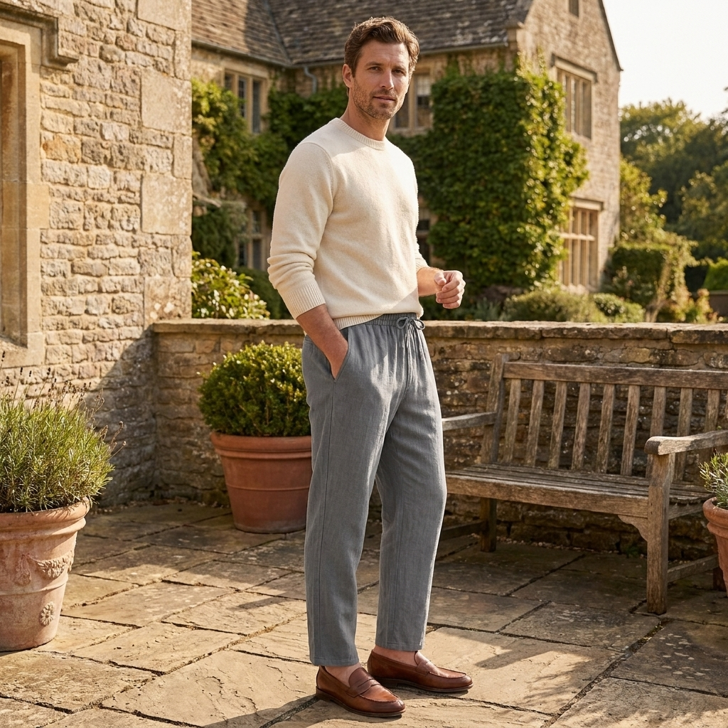 OLDMONEYLOOK | Men’s Heritage Linen Pantalon