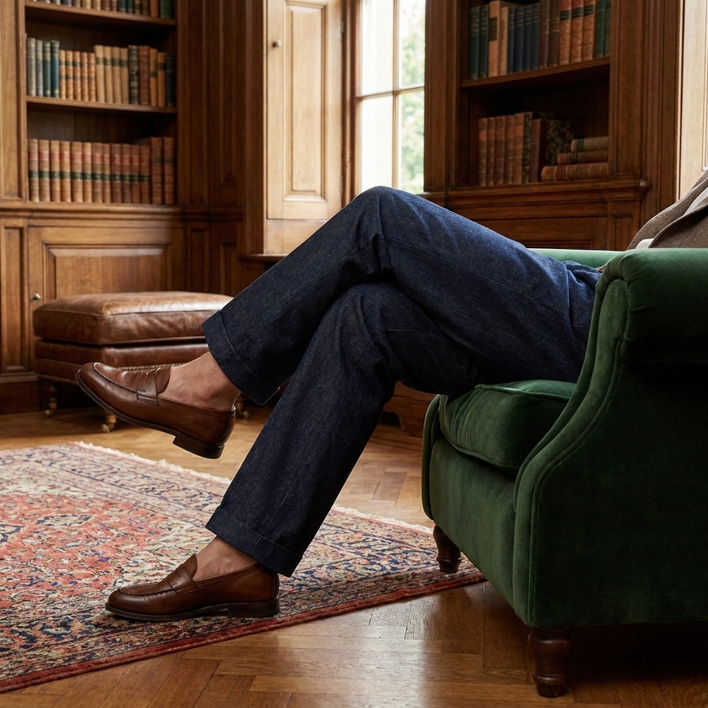 OLDMONEYLOOK | Men’s Refined Stretch Straight Leg Pants