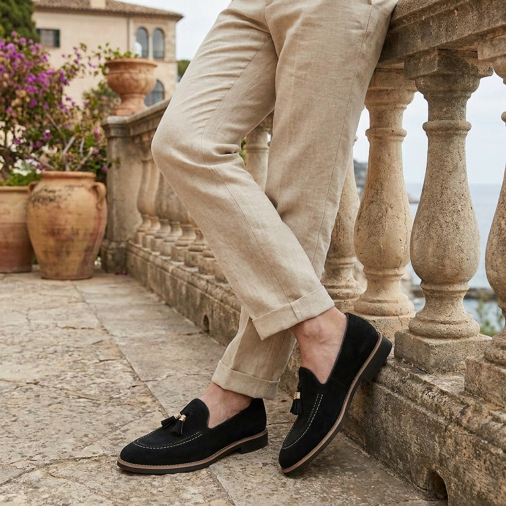OLDMONEYLOOK | Men’s Heritage Suede Tassel Loafers
