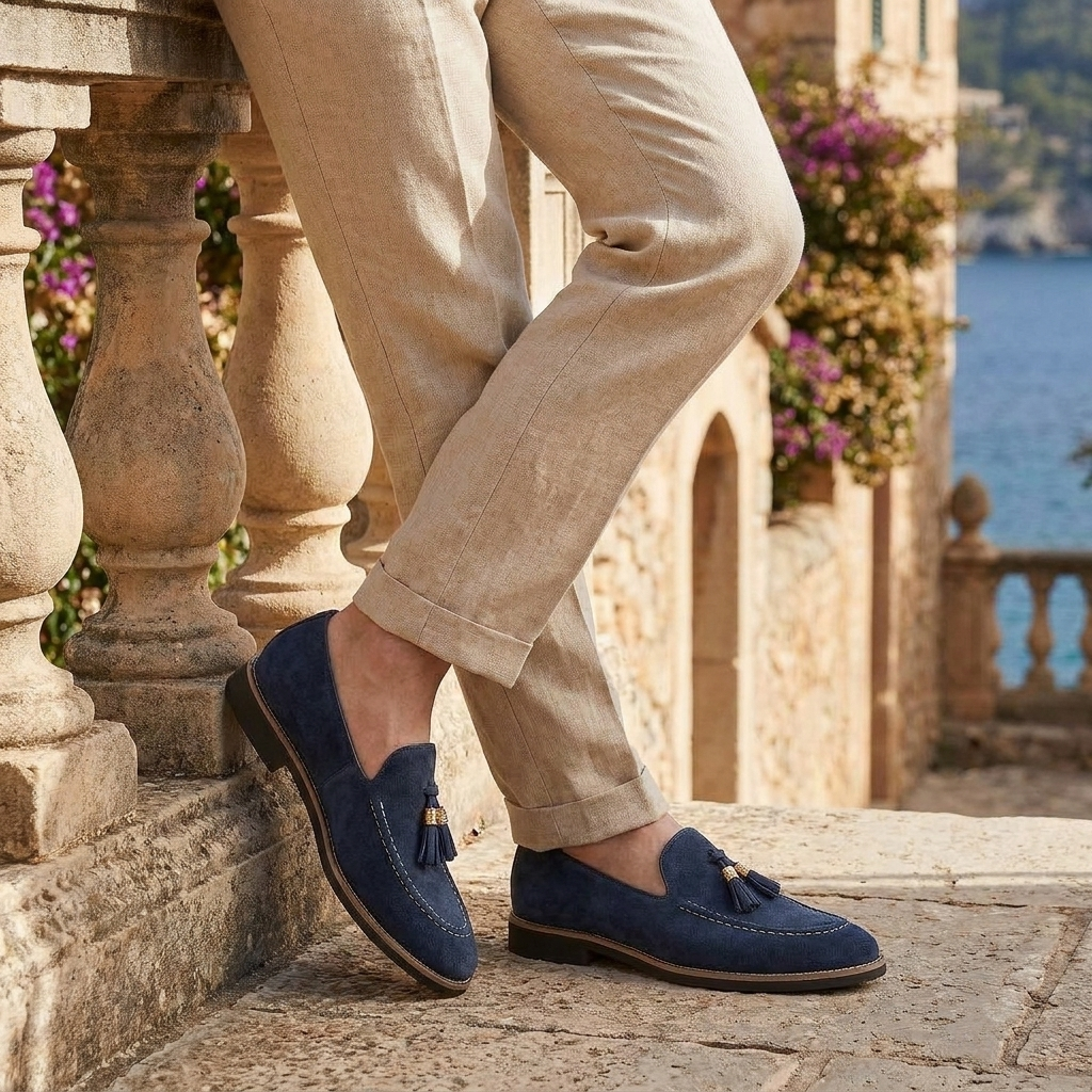 OLDMONEYLOOK | Men’s Heritage Suede Tassel Loafers
