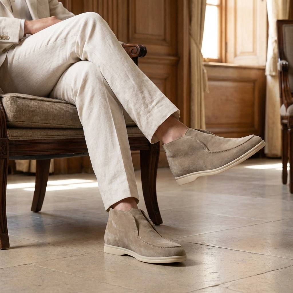OLDMONEYLOOK | Men Heritage Suede Loafers Classic Slip-On