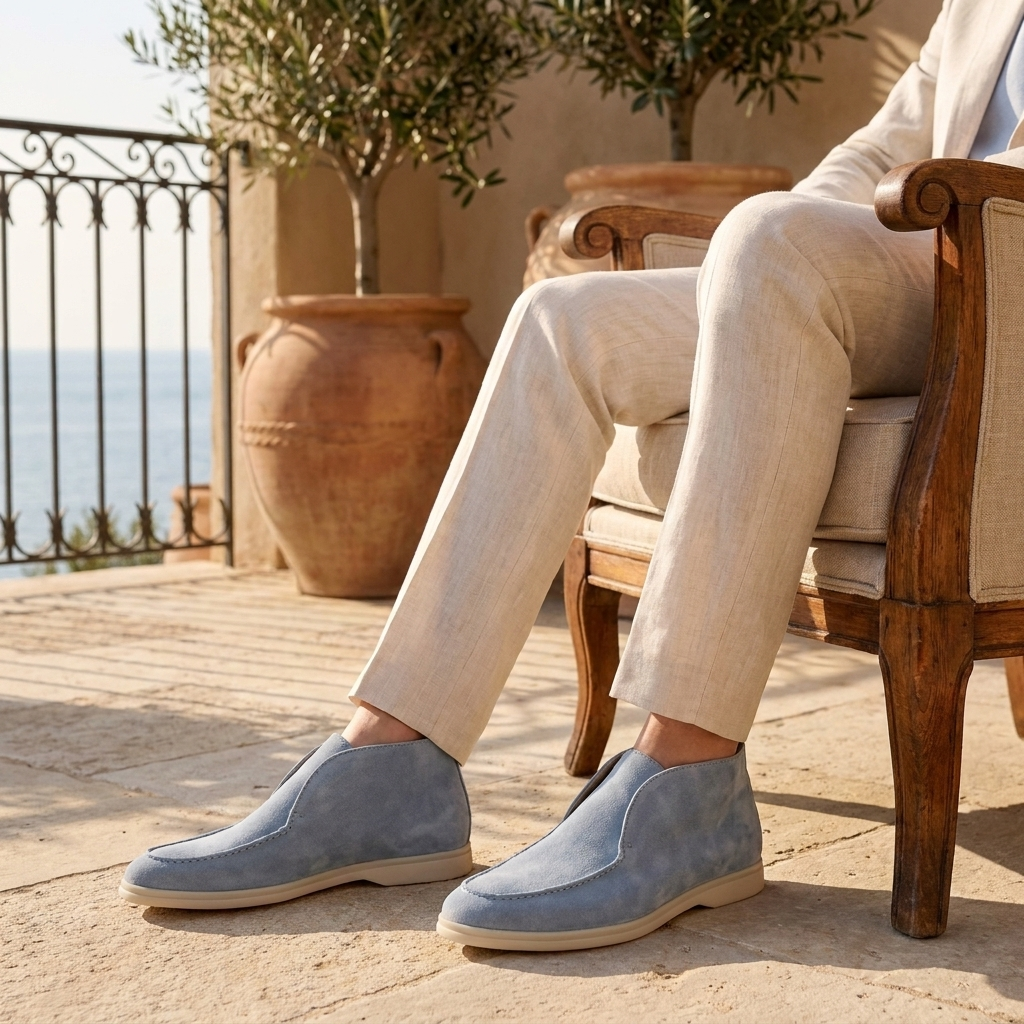 OLDMONEYLOOK | Men Heritage Suede Loafers Classic Slip-On