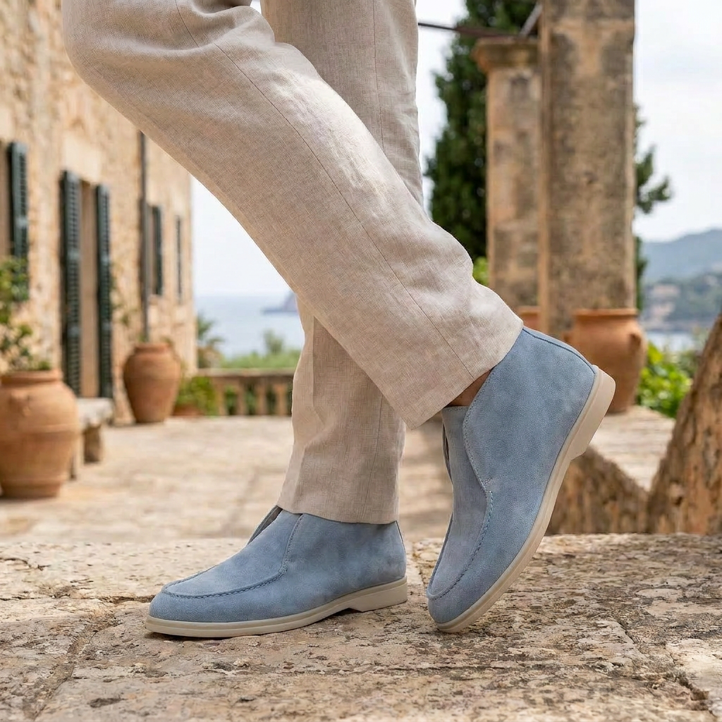 OLDMONEYLOOK | Men Heritage Suede Loafers Classic Slip-On