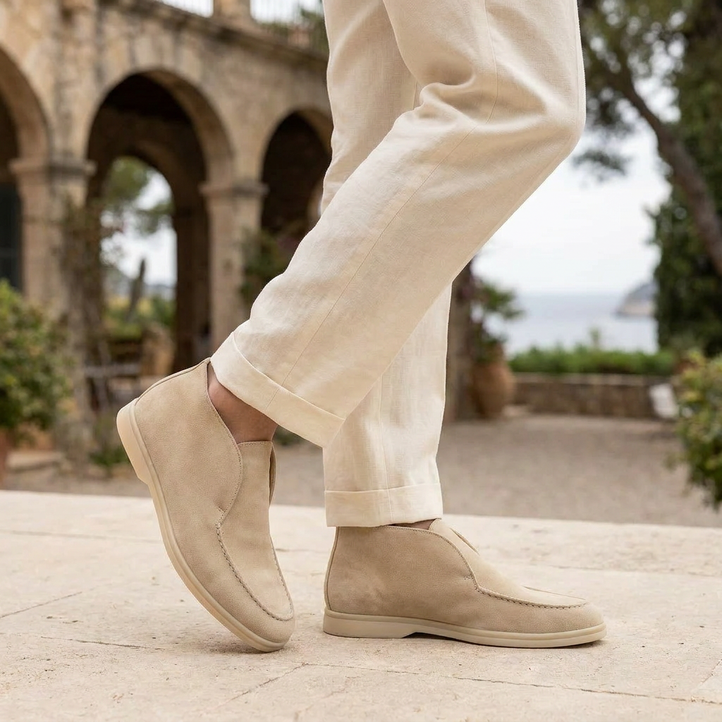 OLDMONEYLOOK | Men Heritage Suede Loafers Classic Slip-On