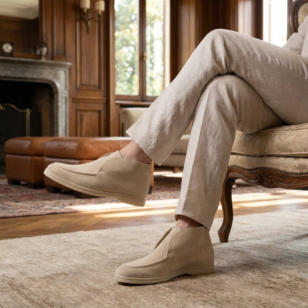 OLDMONEYLOOK | Men Heritage Suede Loafers Classic Slip-On