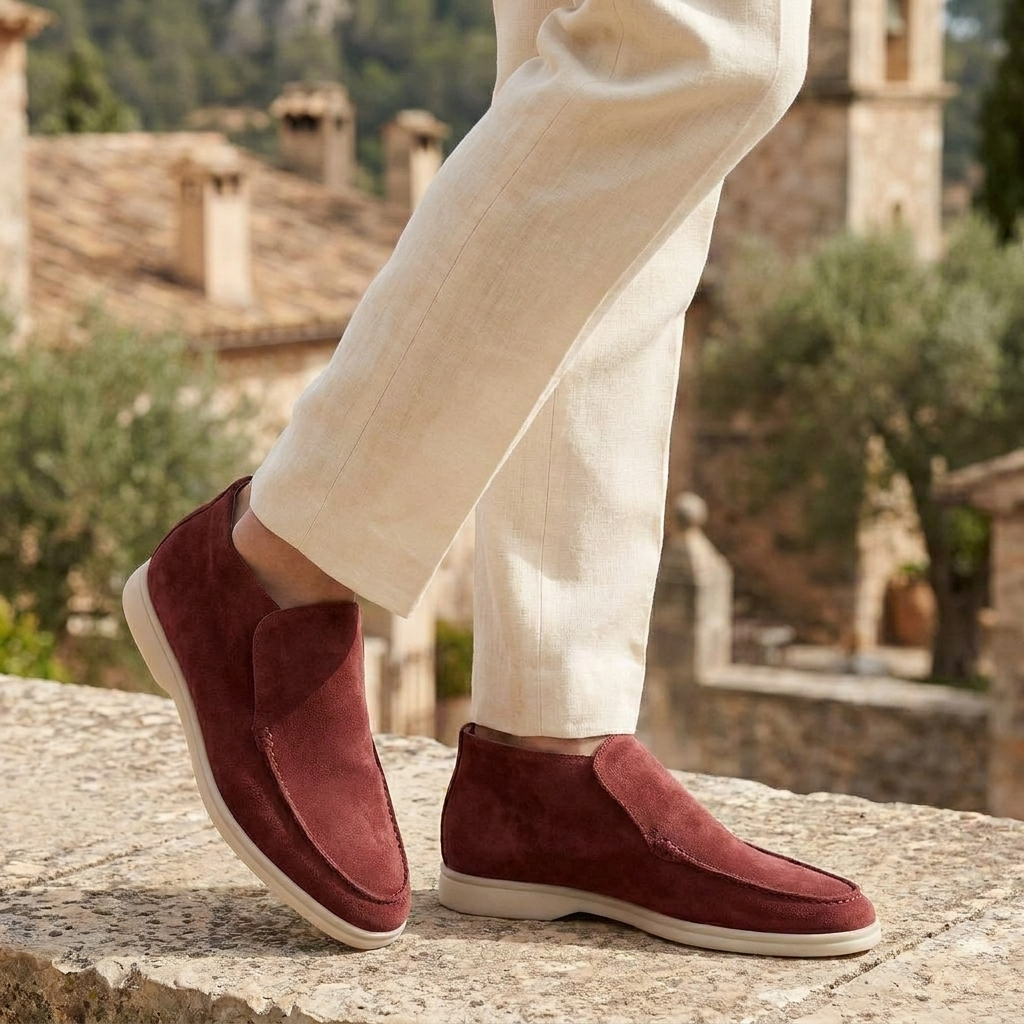 OLDMONEYLOOK | Men Refined Lightweight Suede Loafers