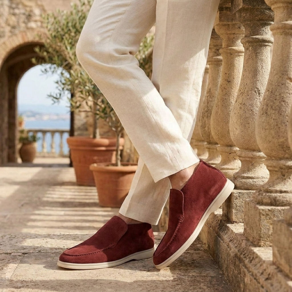 OLDMONEYLOOK | Men Refined Lightweight Suede Loafers