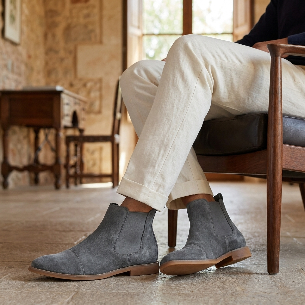 OLDMONEYLOOK | Men’s Heritage Nubuck Chelsea Boots