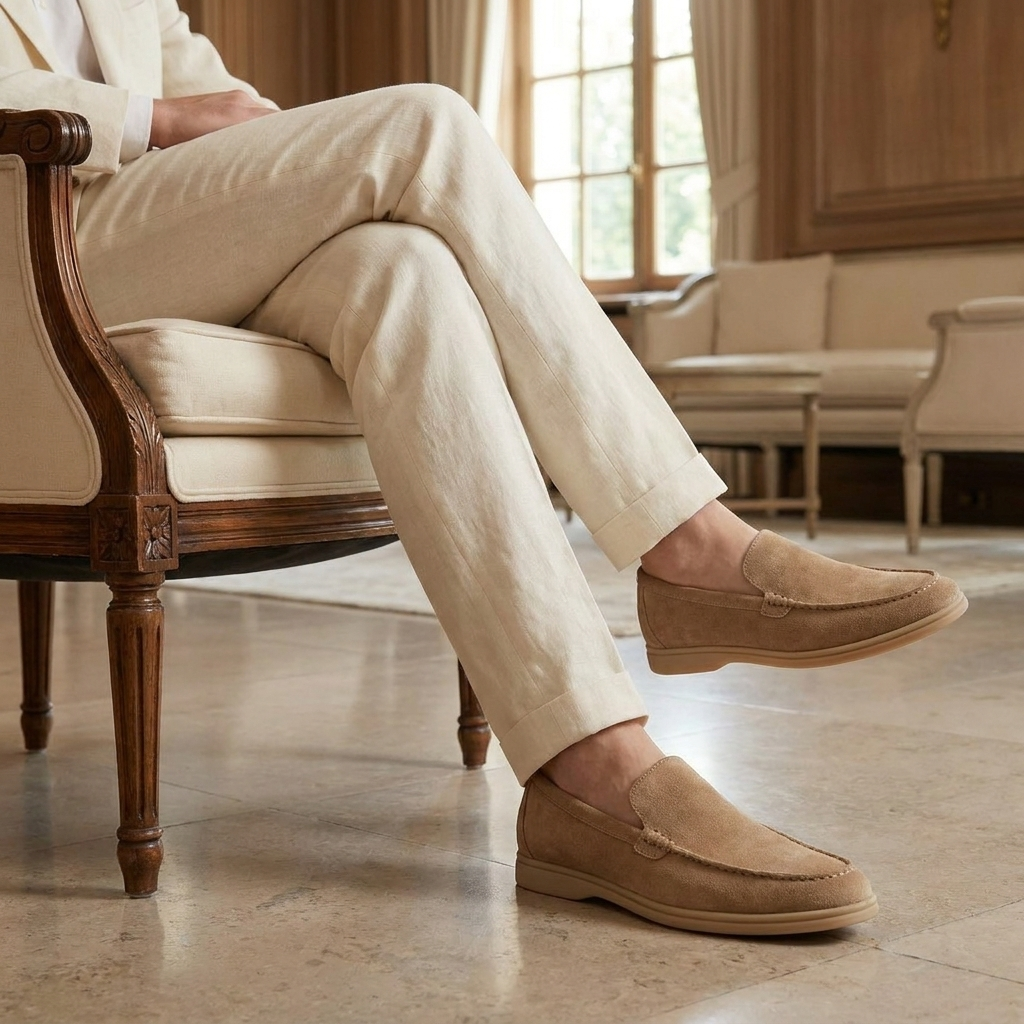 OLDMONEYLOOK | Men’s Classic Slip-On Suede Loafers