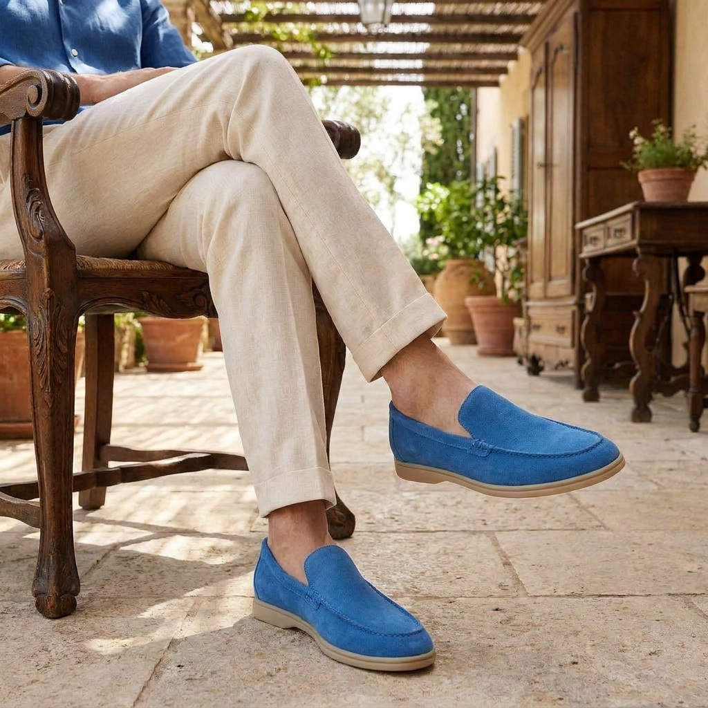 OLDMONEYLOOK | Men’s Classic Slip-On Suede Loafers