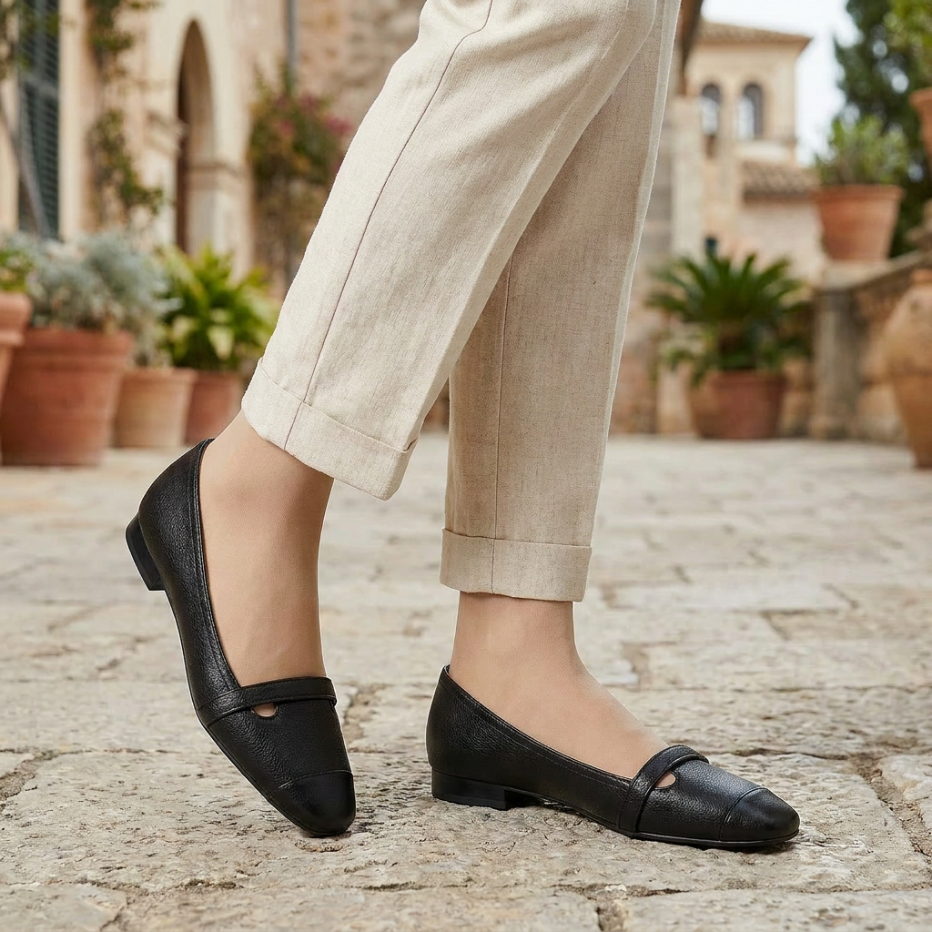 OLDMONEYLOOK | Women Refined Low Heel Leather Dress Shoes