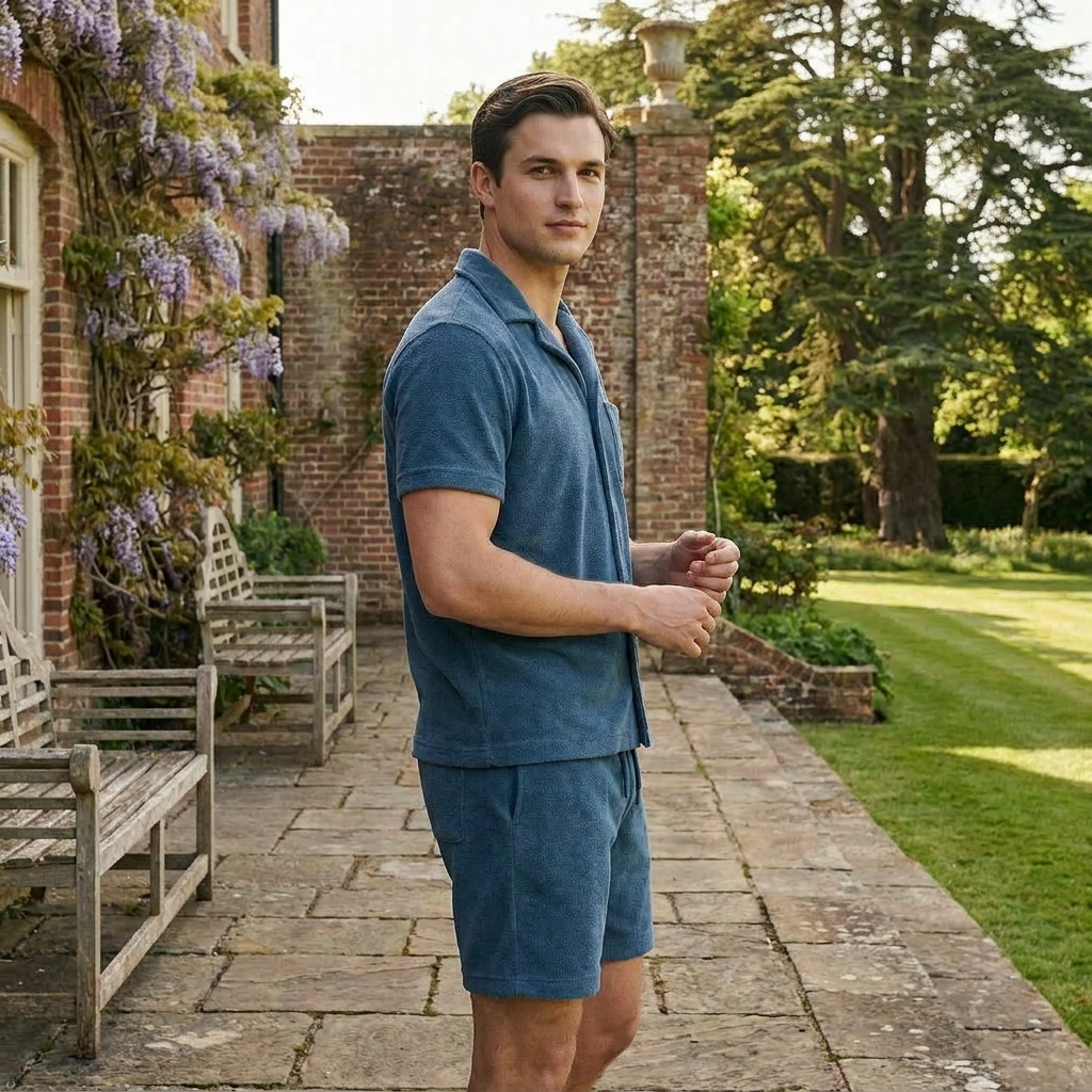 OLDMONEYLOOK | Men’s Classic Camp Collar Lounge Set