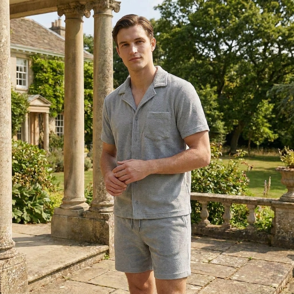 OLDMONEYLOOK | Men’s Classic Camp Collar Lounge Set