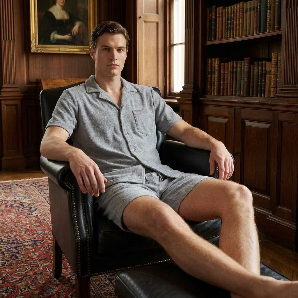 OLDMONEYLOOK | Men’s Classic Camp Collar Lounge Set