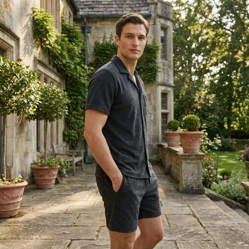 OLDMONEYLOOK | Men’s Classic Camp Collar Lounge Set
