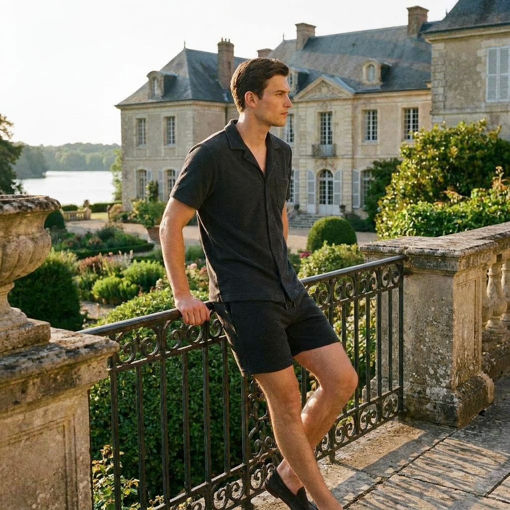 OLDMONEYLOOK | Men’s Classic Camp Collar Lounge Set