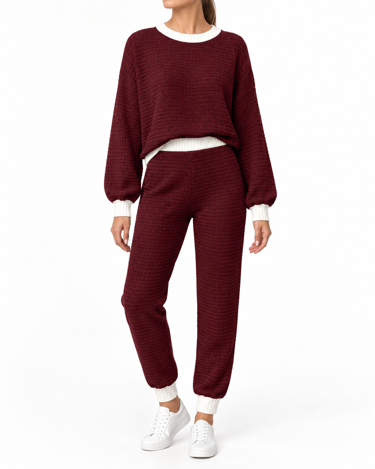 Women's Two-Piece Waffle Set