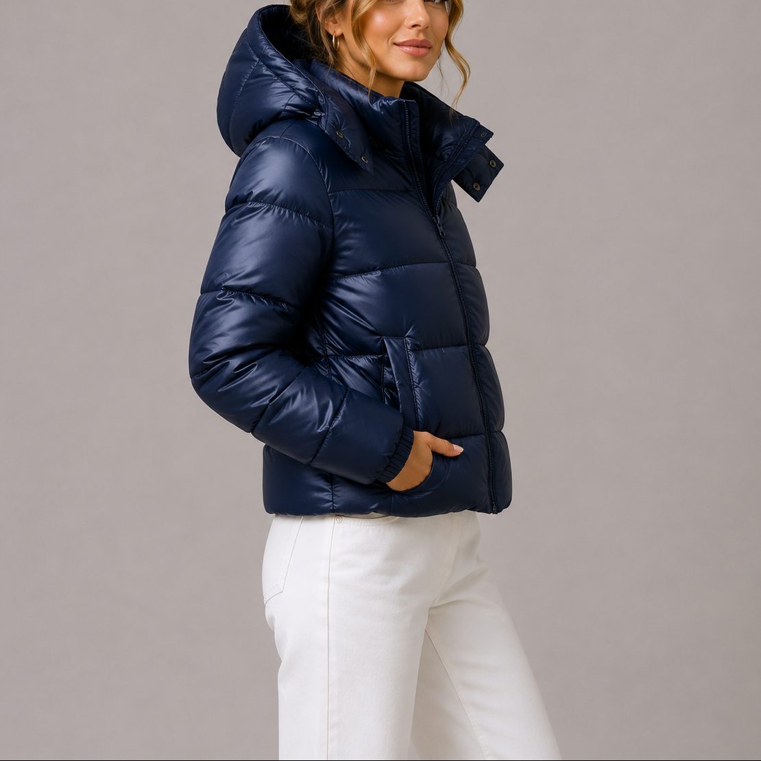 Puffer Jacket for Women with Hood