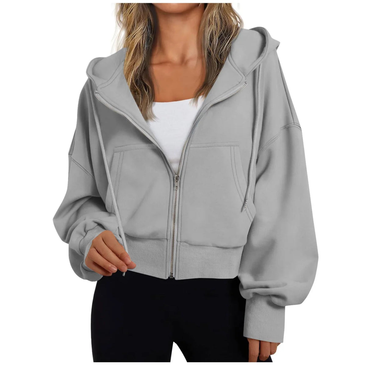 Ladies Hoodie with Zip and Hood