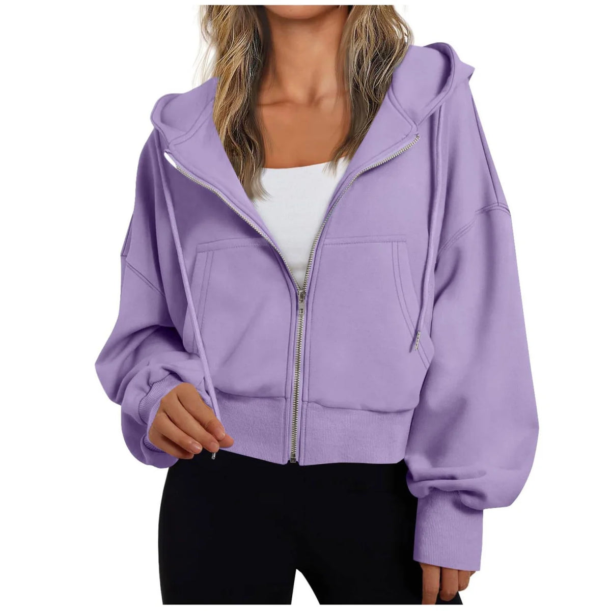 Ladies Hoodie with Zip and Hood