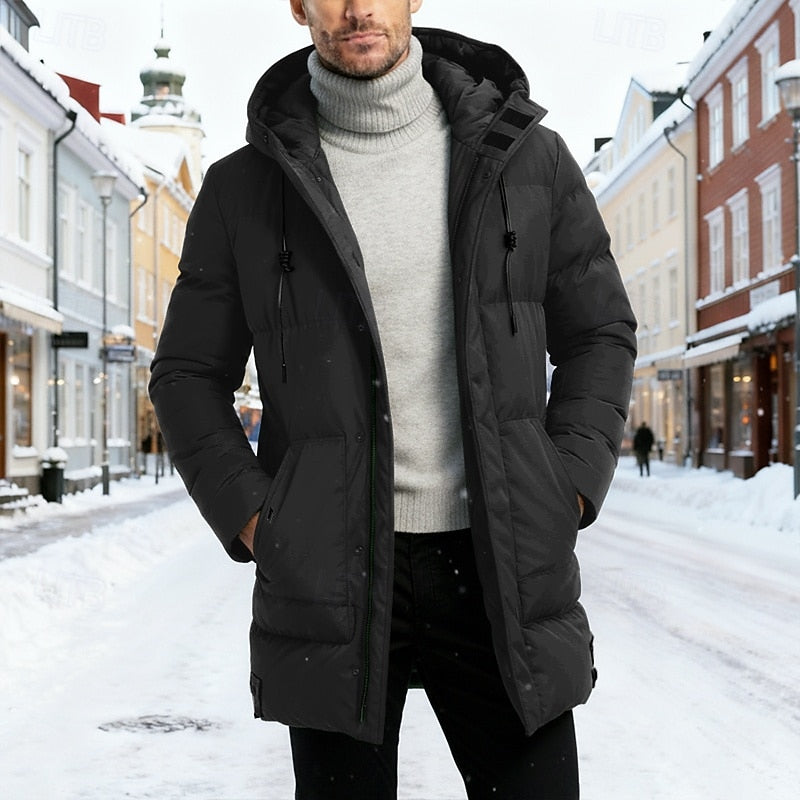Bram | Longline Hooded Puffer Jacket