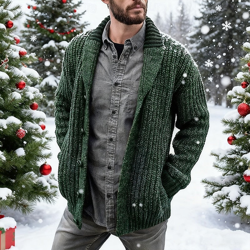 Wyatt | Knit Cardigan with Shawl Collar
