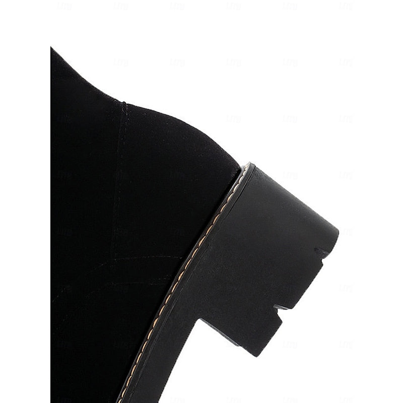 Brenna | Cozy Knee-High Boots with Fur Trim