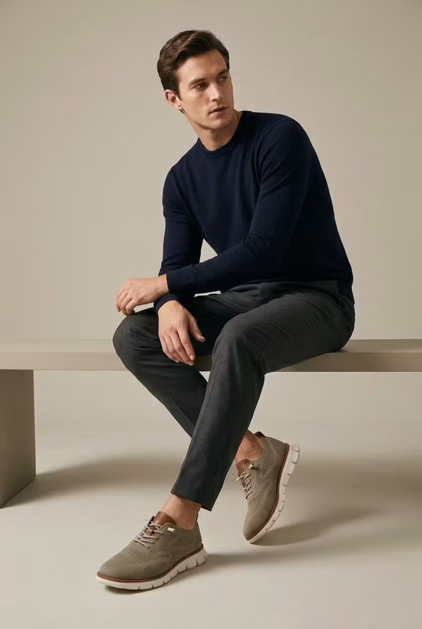 Mesh Sneakers with Laces for Men