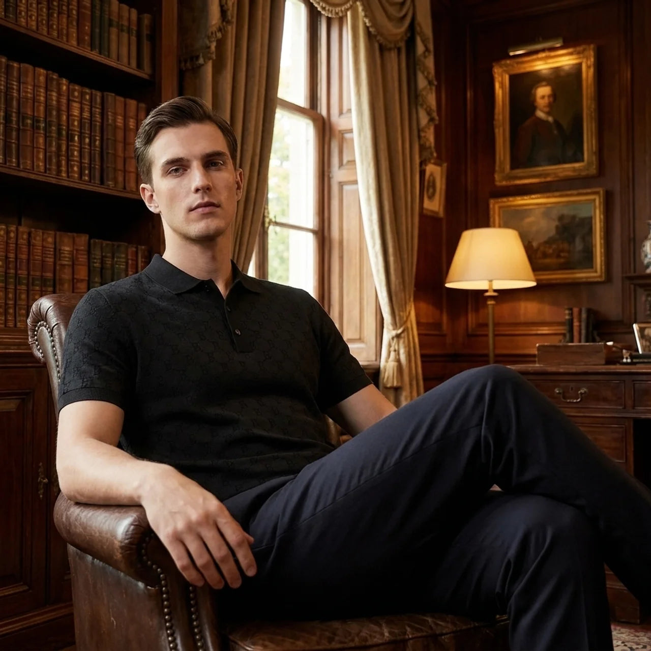 OLDMONEYLOOK | Men’s Refined Breathable Polo Shirt