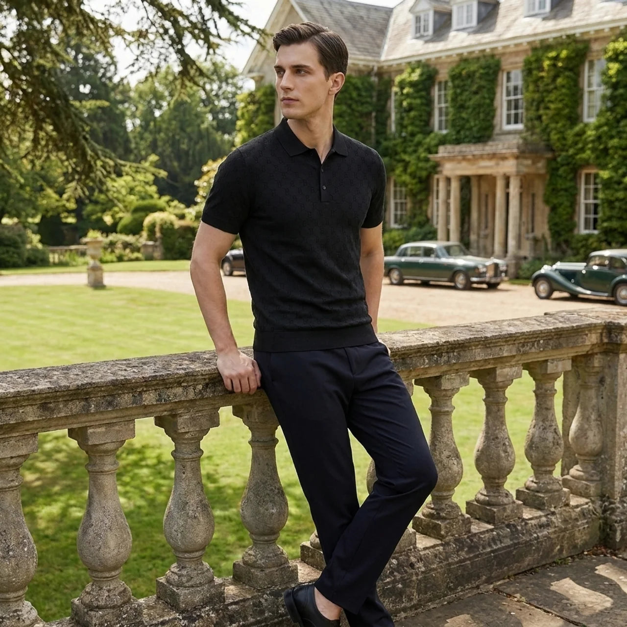 OLDMONEYLOOK | Men’s Refined Breathable Polo Shirt