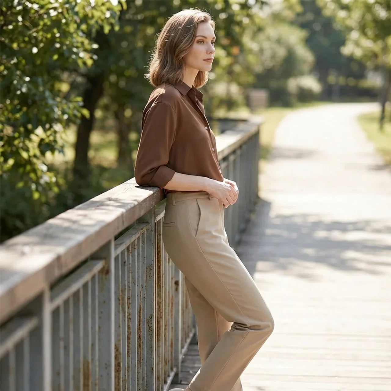 OLDMONEYLOOK | Women’s Classic Long Sleeve Polo Shirt
