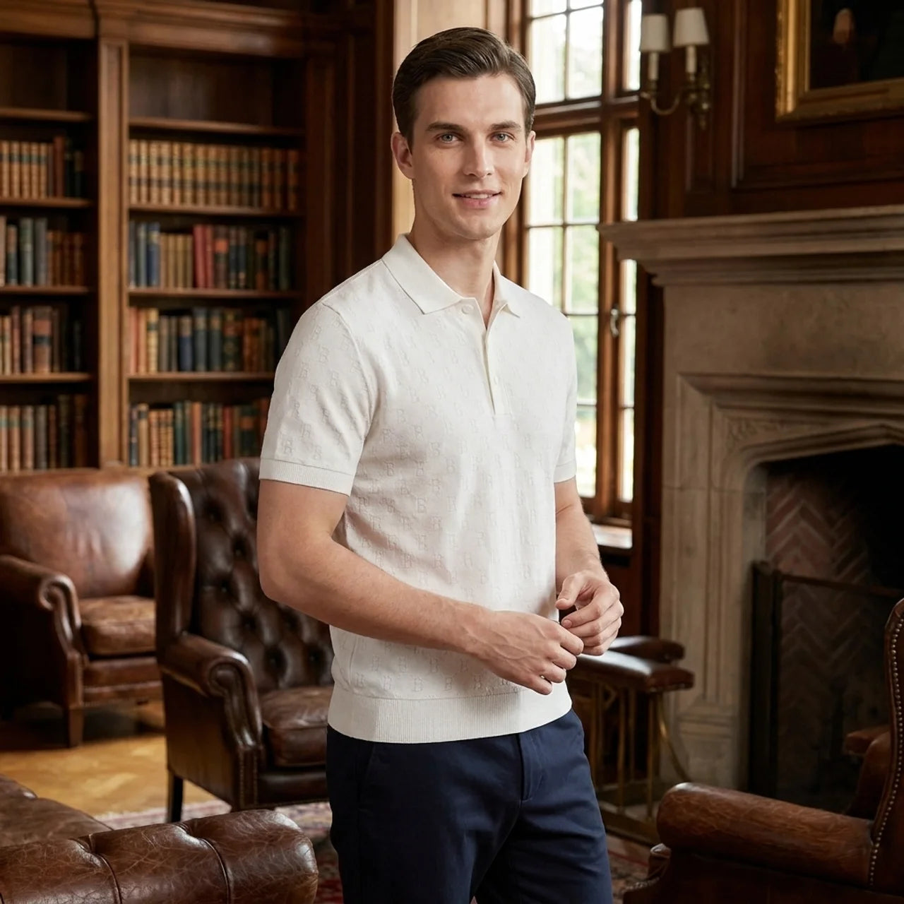 OLDMONEYLOOK | Men’s Refined Breathable Polo Shirt