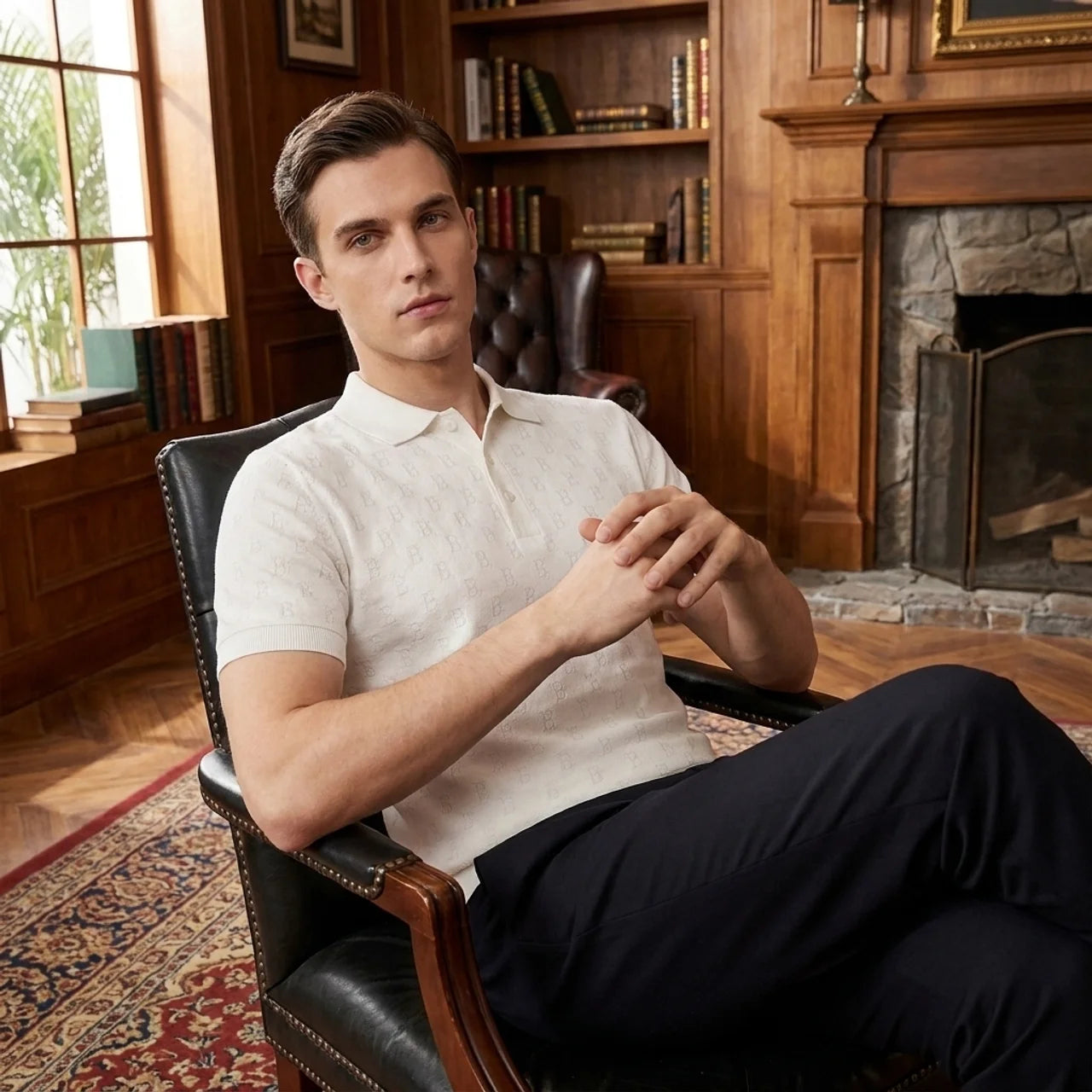 OLDMONEYLOOK | Men’s Refined Breathable Polo Shirt