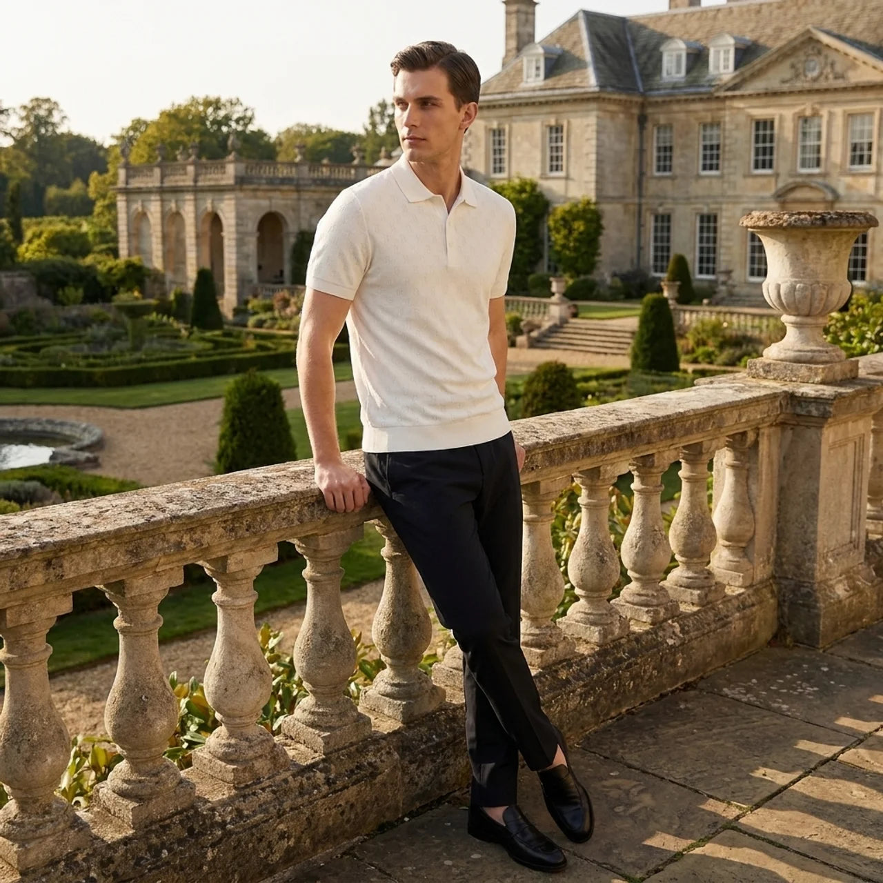 OLDMONEYLOOK | Men’s Refined Breathable Polo Shirt