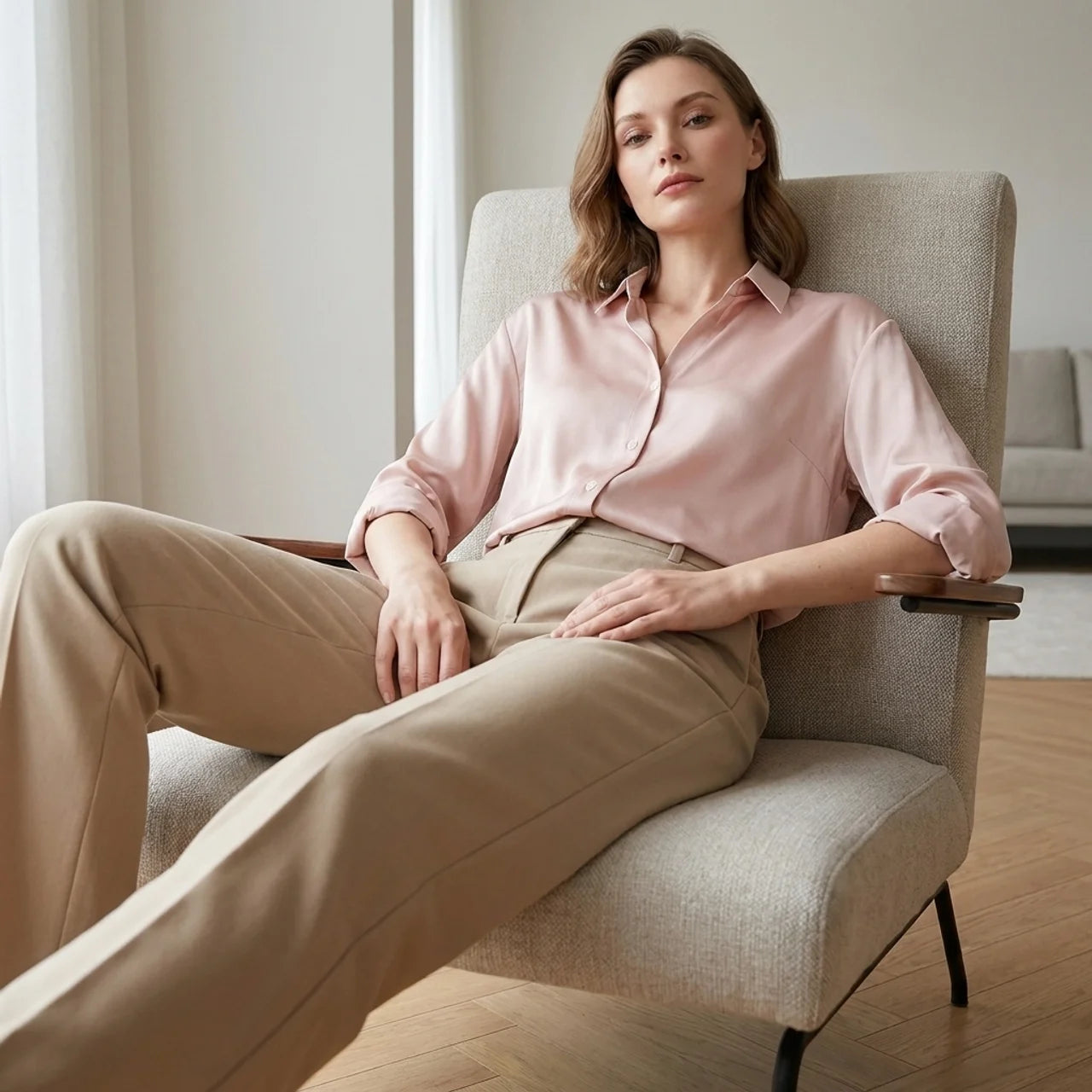 OLDMONEYLOOK | Women’s Classic Long Sleeve Polo Shirt