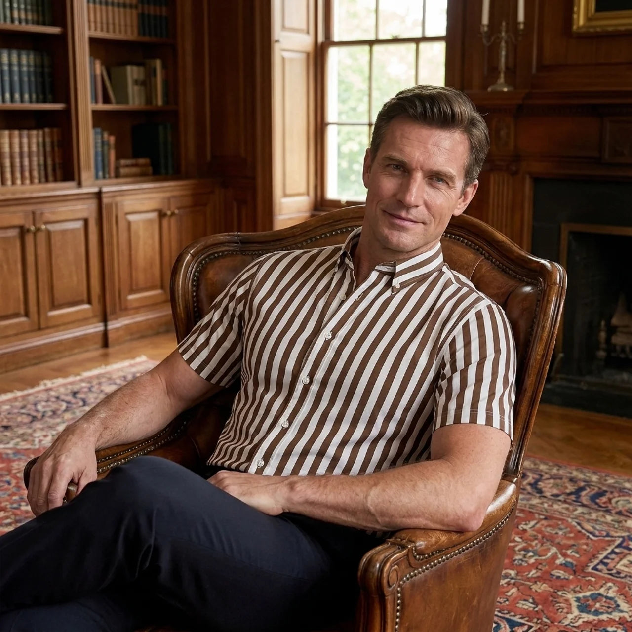 OLDMONEYLOOK | Men’s Heritage Striped Polo Shirt
